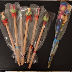 Lot Pencils Rose & Girls (8)